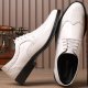 Men's Fashion Brogue Patent Leather Shiny Shoes