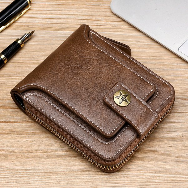 New Fashion Men's Wallet Retro Horizontal