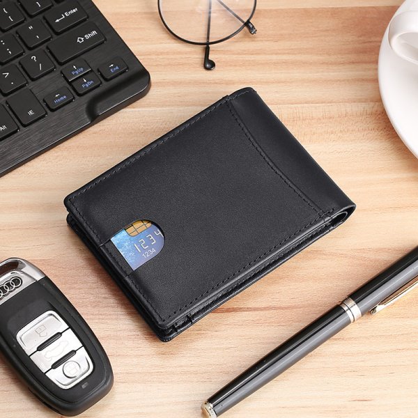 Fashion Men Leather Tracker Wallet