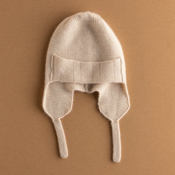 Women's Pure Cashmere Knitted Hat Ear Protectors