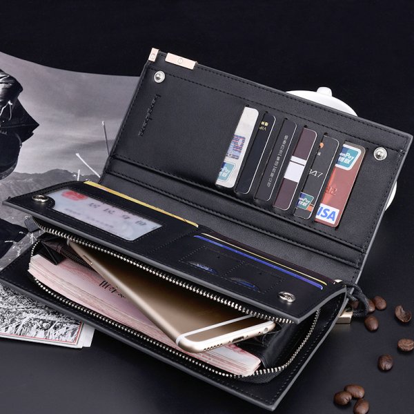 Men's Long Zipper Wallet Clutch Wholesale Clutch