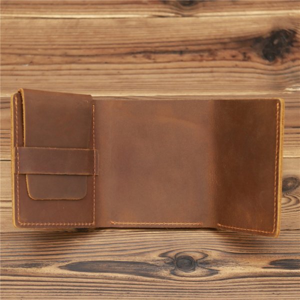 Men's Retro Crazy Horse Leather Wallet