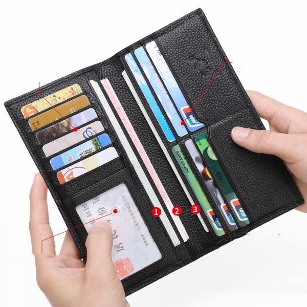 Men's Long Leather Korean Youth Wallet Ultra-thin